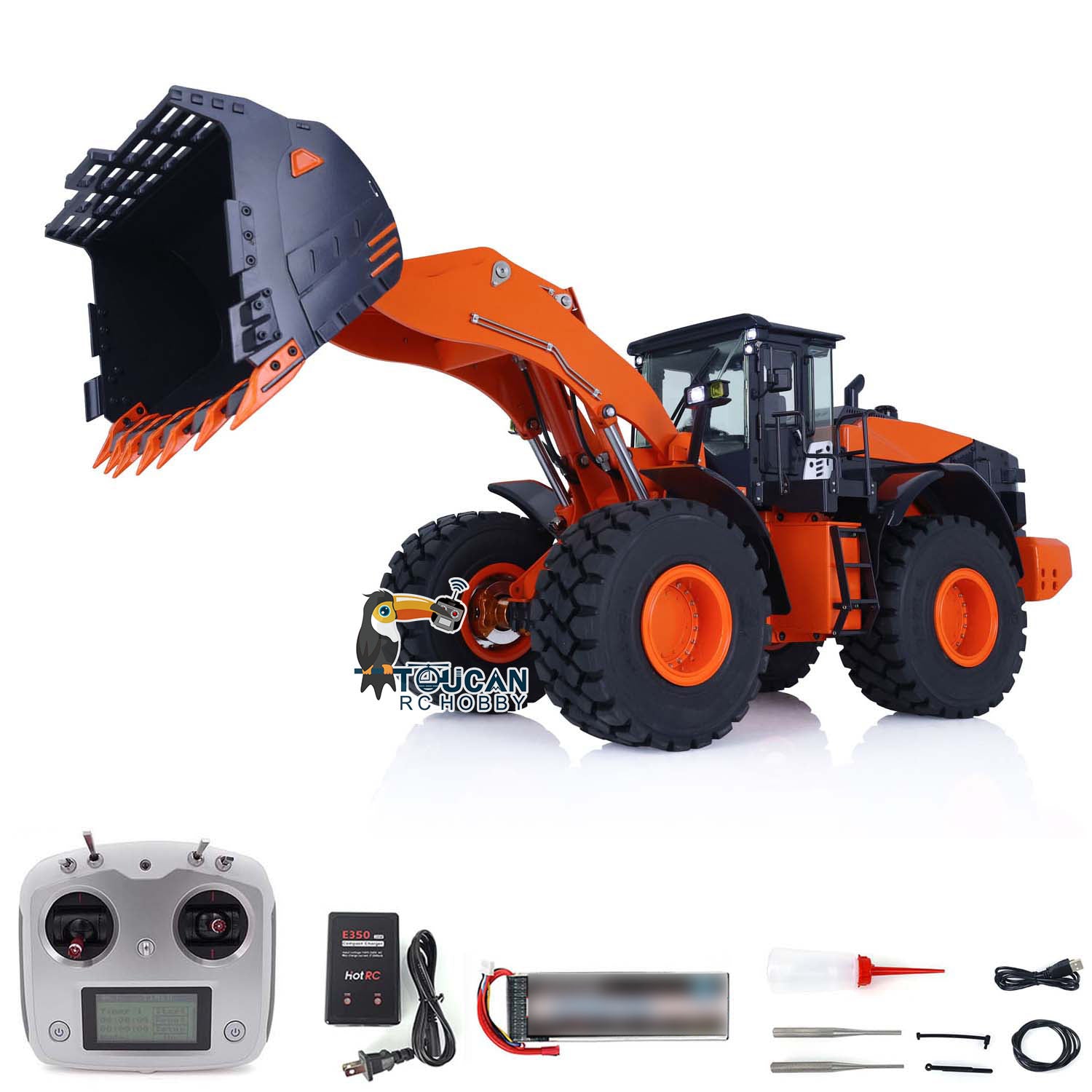 JDMODEL 1/14 Scale Metal RC Hydraulic Loader Truck - JDM 198 ZW370 Model with 2-Speed Transmission, Battery, Pump, Servo & ESC | Ready-to-Run (RTR) | Fast Free Shipping | Perfect for Construction Site Simulation, Off-Road Play & RC Enthusiast Collections