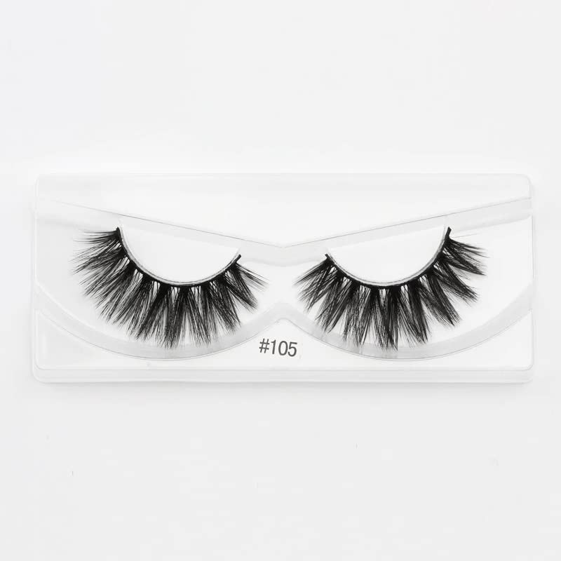 Premium 50-Pack Mixed Mink Eyelashes with Brush - Natural Looking False Lashes for Daily Wear, Parties & Special Occasions