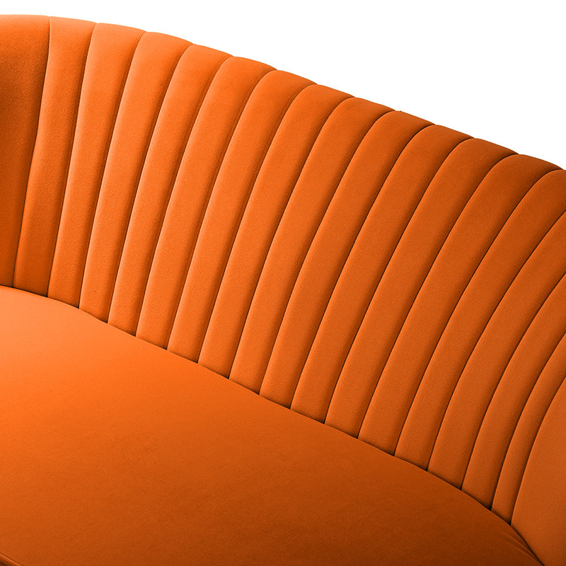 Bariana Velvet Loveseat - Soft & Luxurious Small Couch for Living Room, Bedroom, or Office - Perfect for Cozy Seating & Home Decor