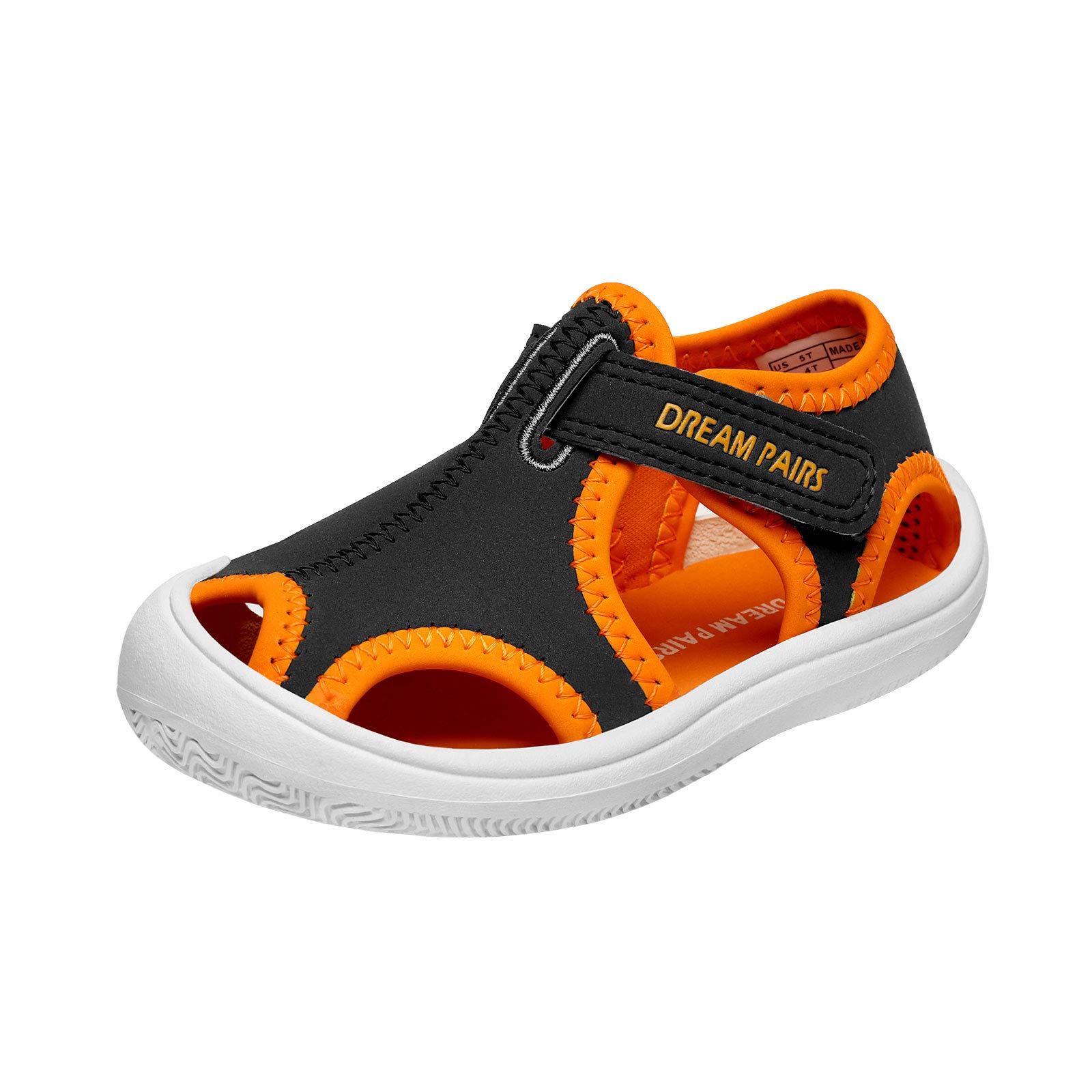 DREAM PAIRS Kids Water Shoes for Boys & Girls - Breathable Summer Sandals with Closed Toe for Toddlers | Beach, Pool & Outdoor Play