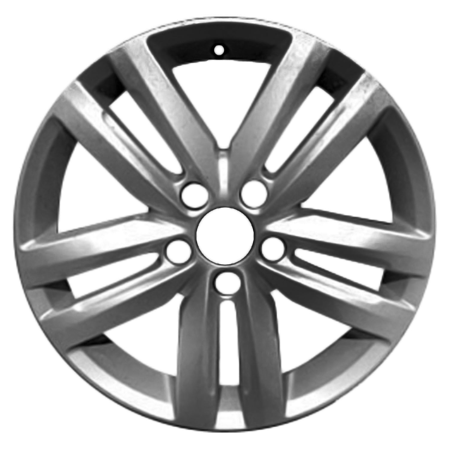 Volkswagen VW Jetta 17-Inch OEM Silver Alloy Wheel Rim ALY069940 (2012-2014 Models) - Perfect Fit for Replacement & Car Upgrades | 5C0601025K8Z8