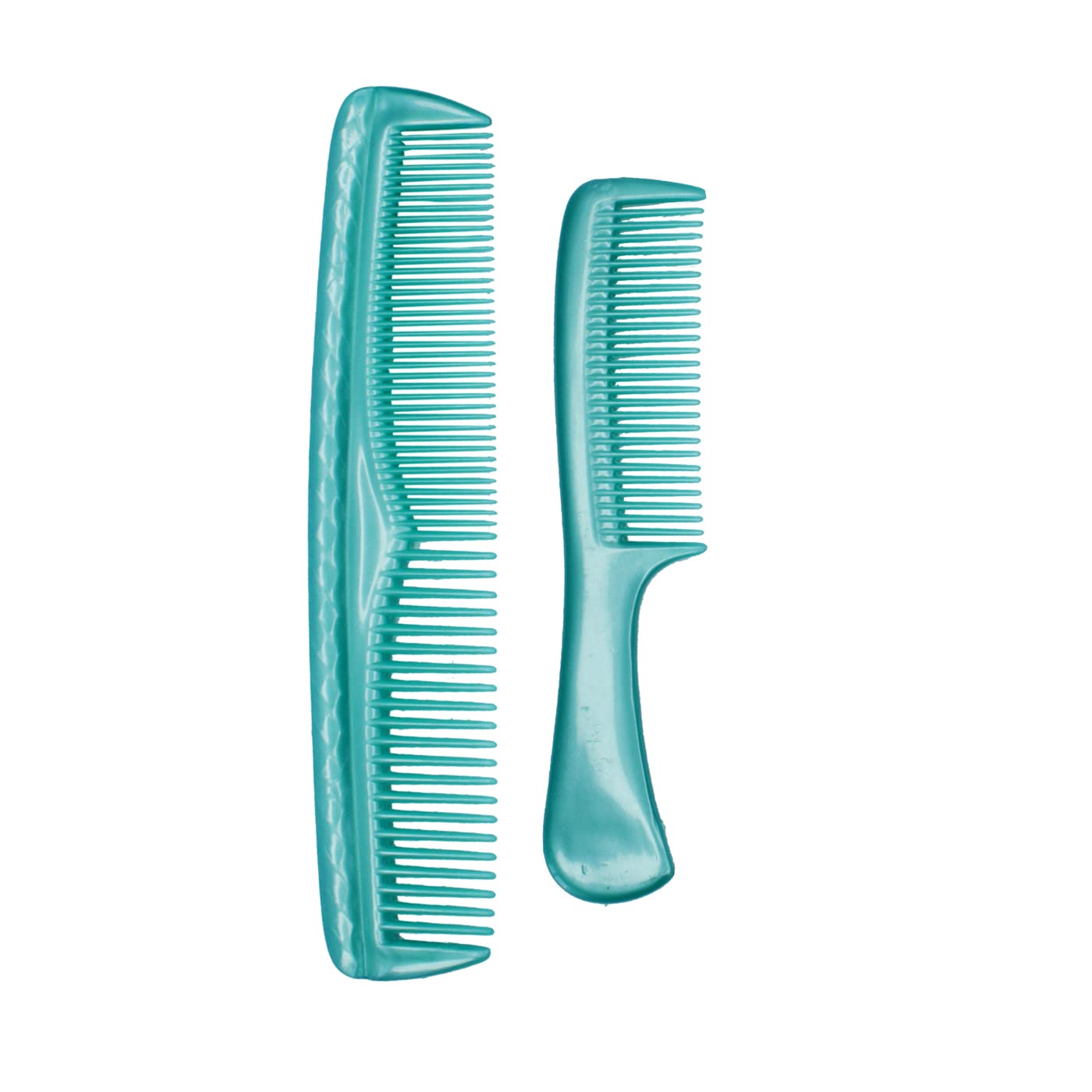 Baal Hair Comb Set with Mirror - 5 Different Shapes for Styling & Detangling (Green) | Perfect for Travel, Home, and Salon Use