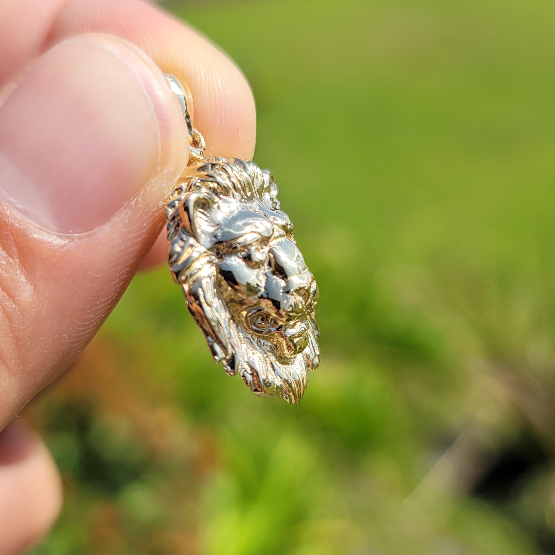 14K White Gold Lion Head Lever Back Earrings for Women | Handmade in USA | Elegant Jewelry Gift for Birthday, Anniversary & Special Occasions