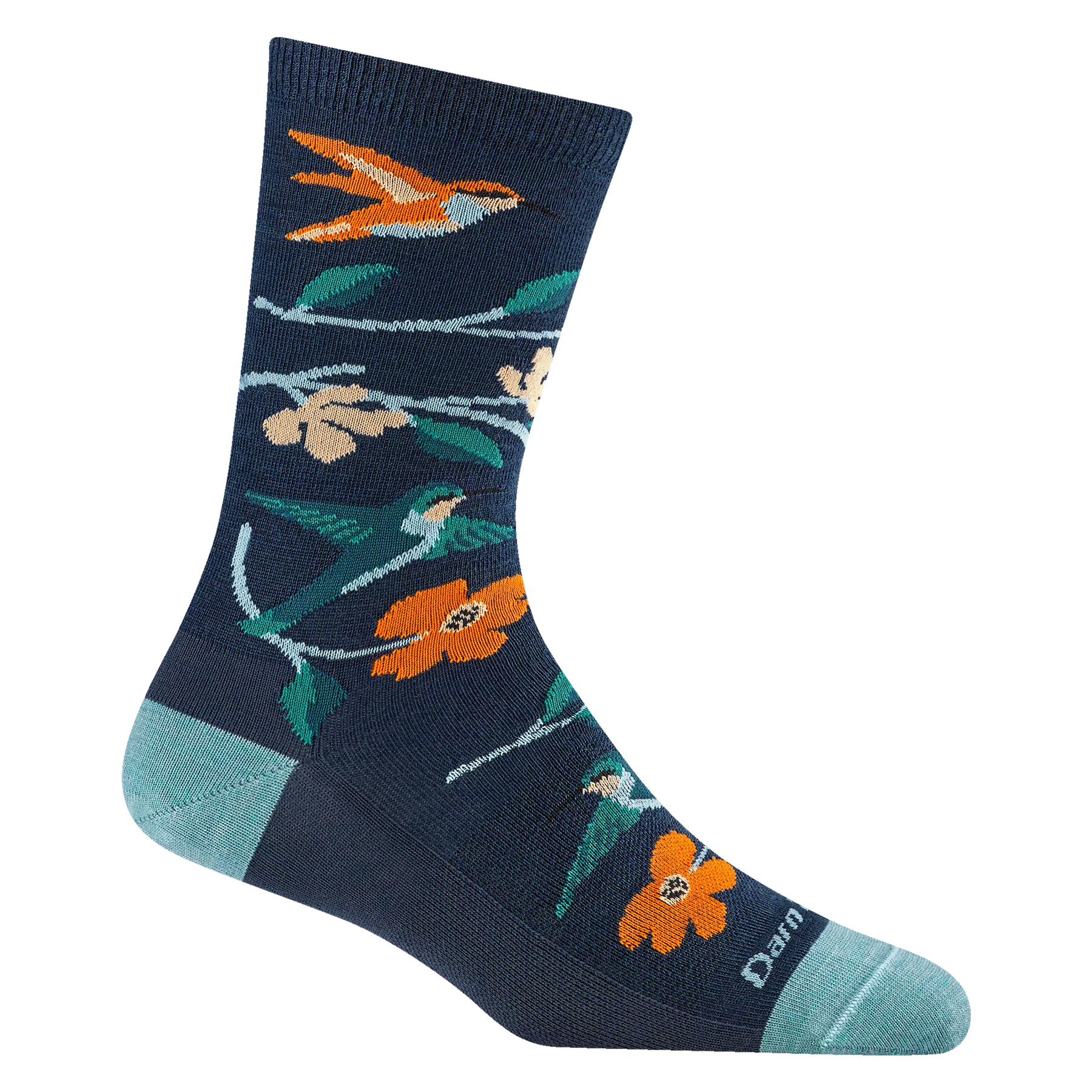 Birds of a Feather Crew Lightweight Lifestyle Socks for Women - D6121W - Perfect for Casual Wear, Yoga & Everyday Comfort