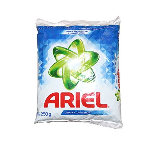 Ariel Laundry Detergent Powder 250g (Case of 36) | High-Efficiency Stain Remover for Whites & Colors | Perfect for Large Families, Laundromats & Commercial Use