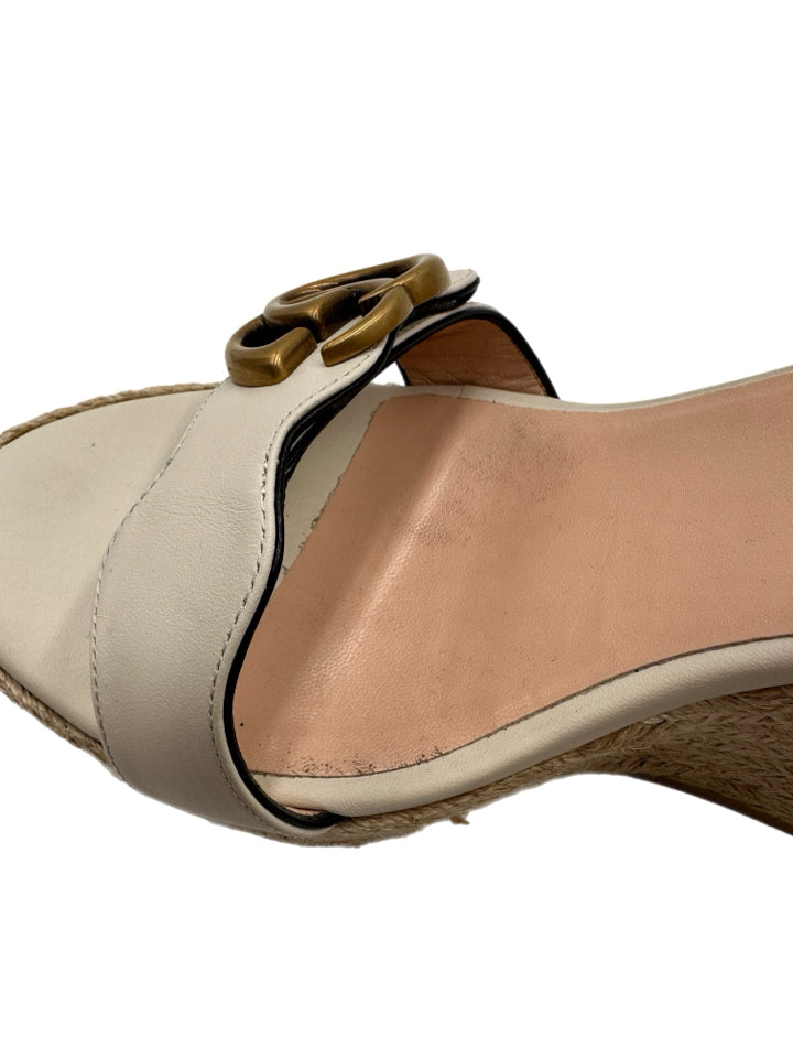 Gucci Mystic White Lifford Sandals for Women - Size 42 (US 12) | Luxury Designer Flip Flops for Beach, Pool & Summer Outfits