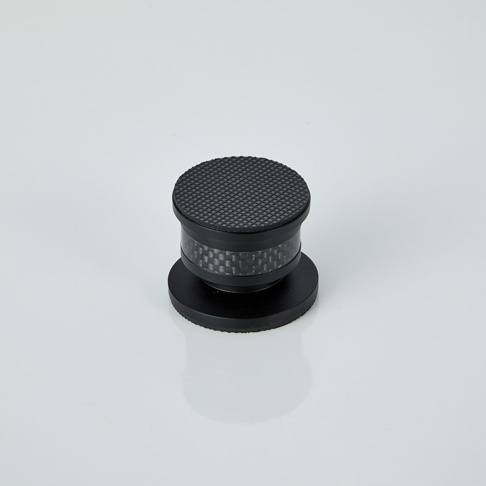 Premium Speaker Spikes & Floor Protectors with Carbon Fiber Shielding - Shockproof Isolation Feet for HiFi, Subwoofer, Turntable & Audio Equipment - Perfect for Home Theater & Studio Setup (Black)