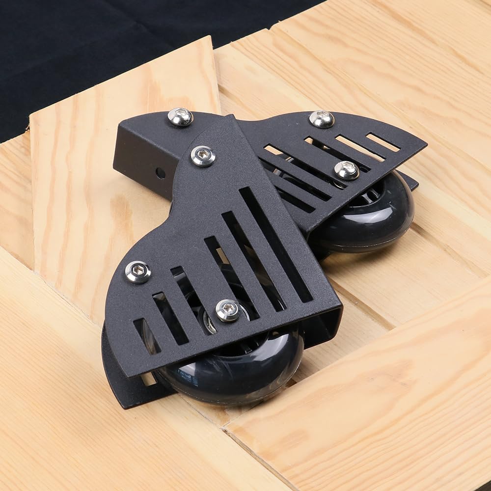 Heavy Duty Bottom Rollers for Sliding Ladder - 1 Pair Replacement Wheels for Smooth Gliding | Perfect for Warehouse, Garage, and Industrial Ladder Mobility