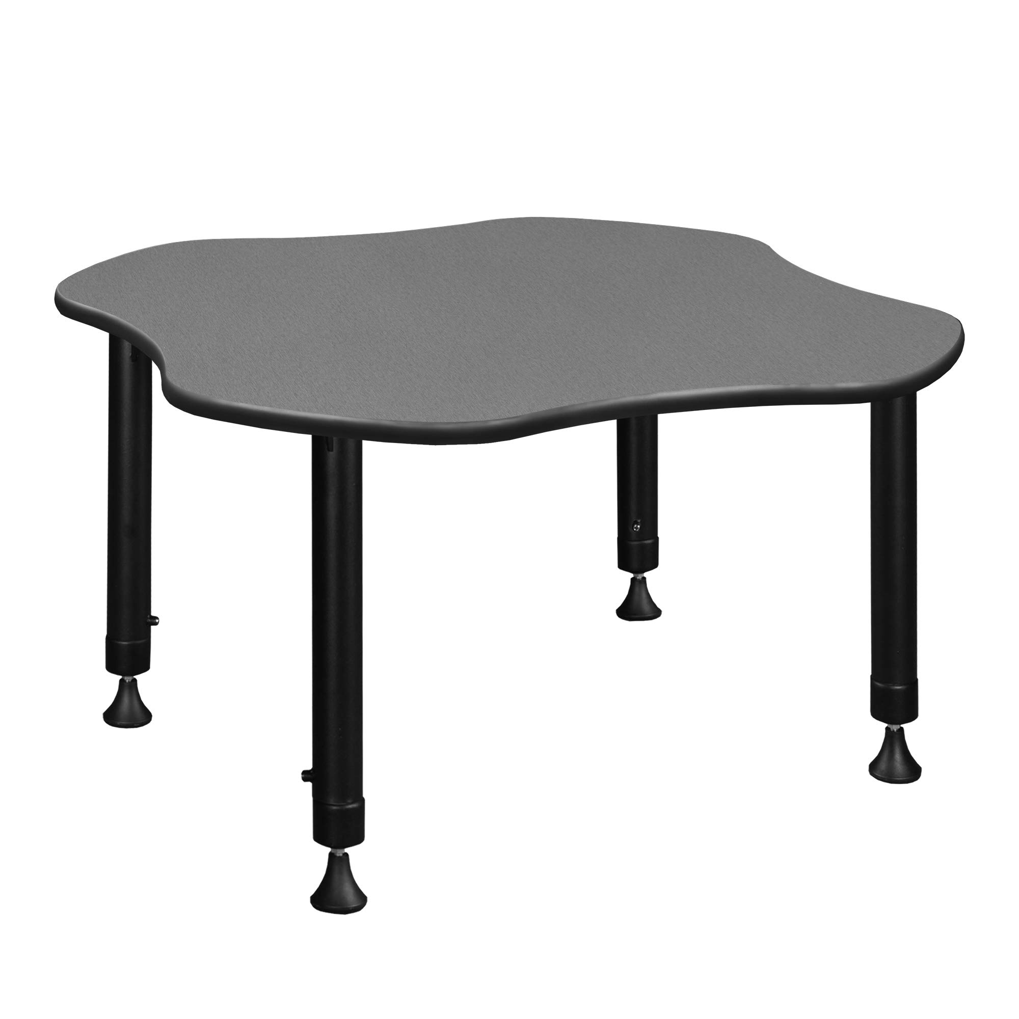 Regency Kids School Desk - Medium Size Pewter Frost Study Table for Children's Classroom & Home Learning