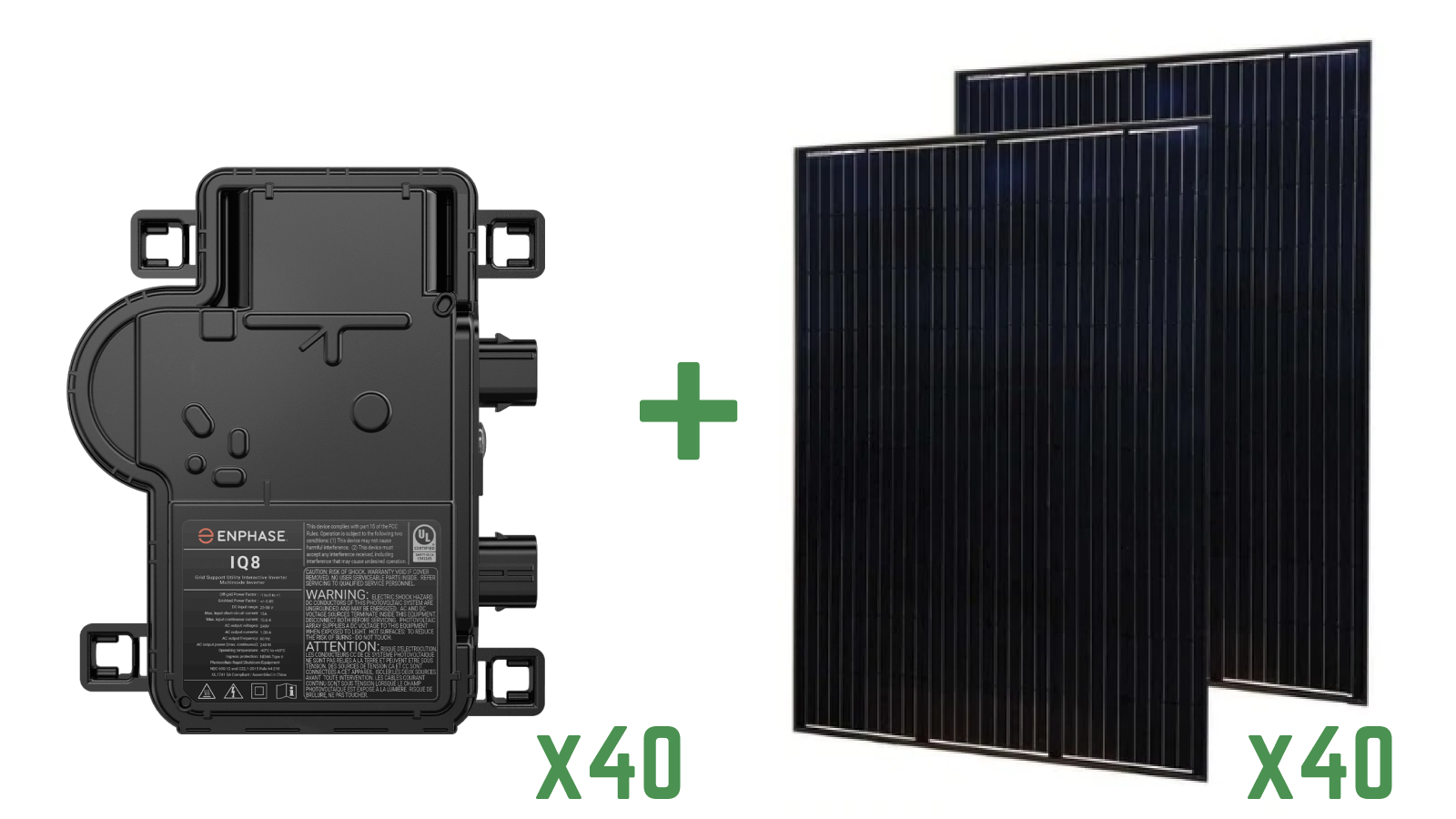 13 kW DIY Solar Panel Kit with SunSpark 330W Panels & Enphase Microinverters - Complete Home Solar Power System for Off-Grid Living, RV, and Emergency Backup