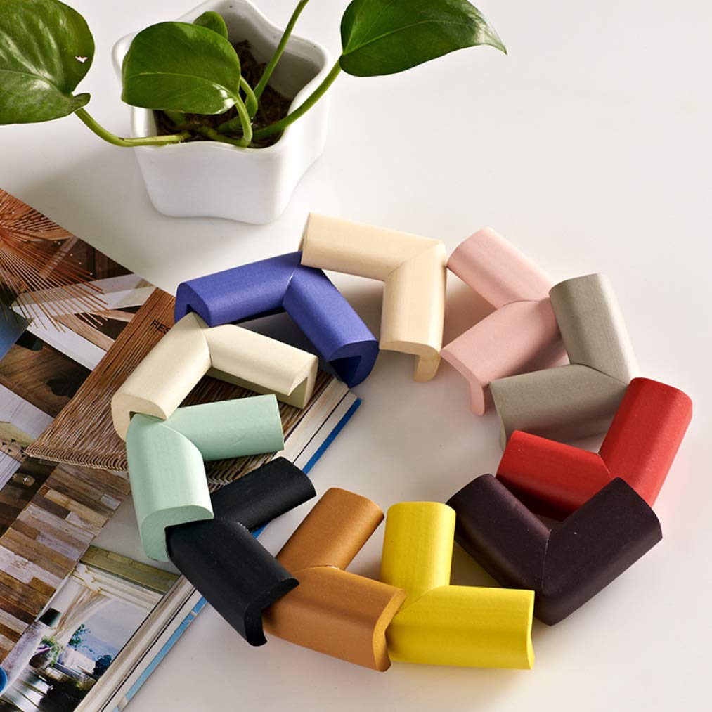 Soft Baby Proofing Corner Guards & Edge Protectors - 10 Pack Child Safety Furniture Bumpers for Tables, Sharp Corner Cushions - Perfect for Baby-Proofing Homes, Daycares & Nurseries