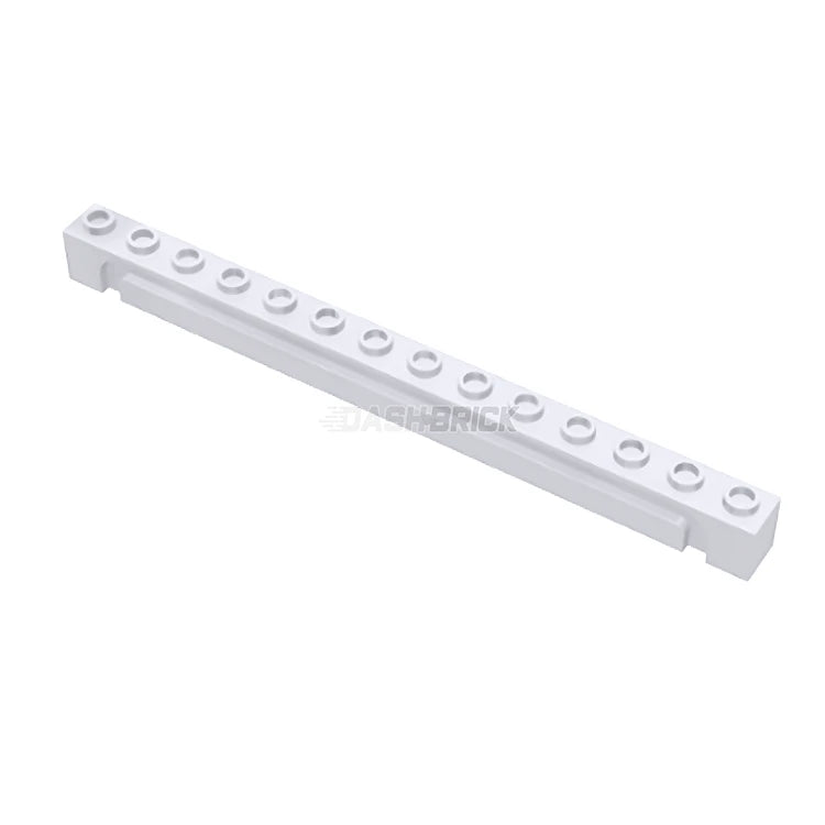 LEGO White Modified 1x14 Brick with Channel - Part 4217 (6381738) - Perfect for Custom Builds, Model Kits & STEM Projects