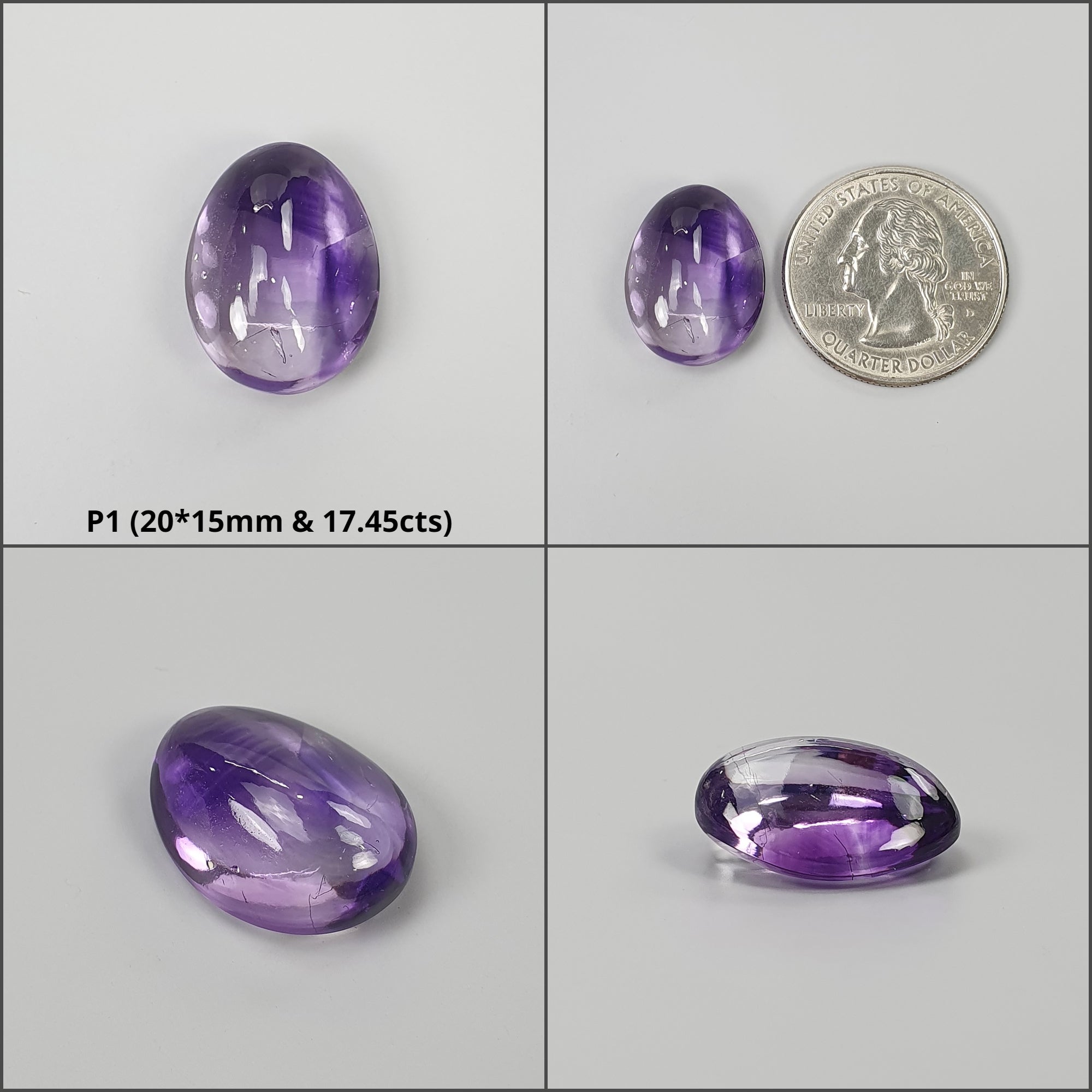 Natural Untreated Purple Amethyst Gemstone Cabochon - 1pc Raw Uneven Shape for Jewelry Making, Wire Wrapping, Pendants & Healing Crystal Collection