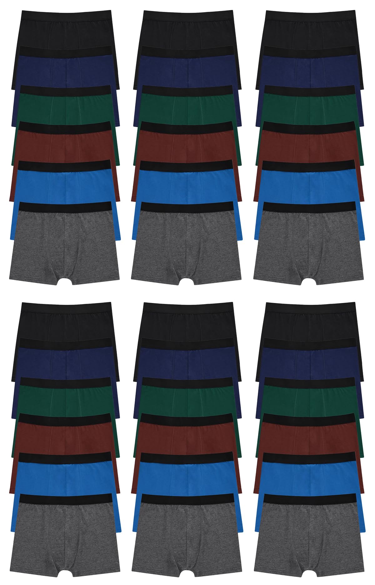 Bulk Men's Cotton Briefs - 12-Pack Comfortable Underwear for Homeless Shelter Donations & Charity Gifts - Soft Breathable Wholesale Underwear for Men - Perfect for Shelter Kits, Care Packages & Emergency Relief Supplies