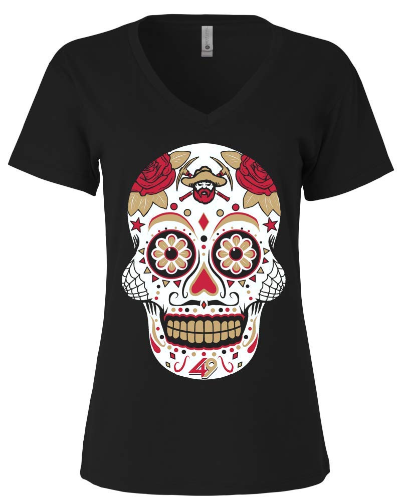 San Francisco Sugar Skull FTB - Premium Women's Apparel | Trendy Graphic Tee for Casual Wear, Street Style & Festival Outfits