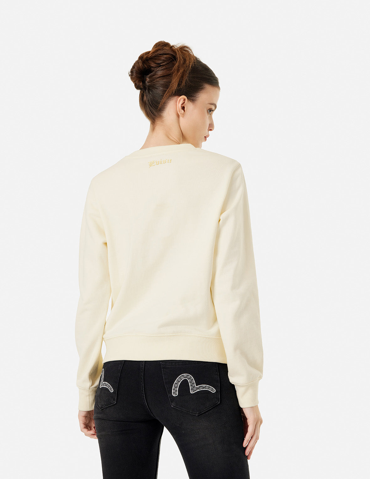 Seagull Brocade Appliqué & Embroidered Logo Regular Fit Sweatshirt | Casual Streetwear for Men & Women | Perfect for Fall Layering & Urban Fashion