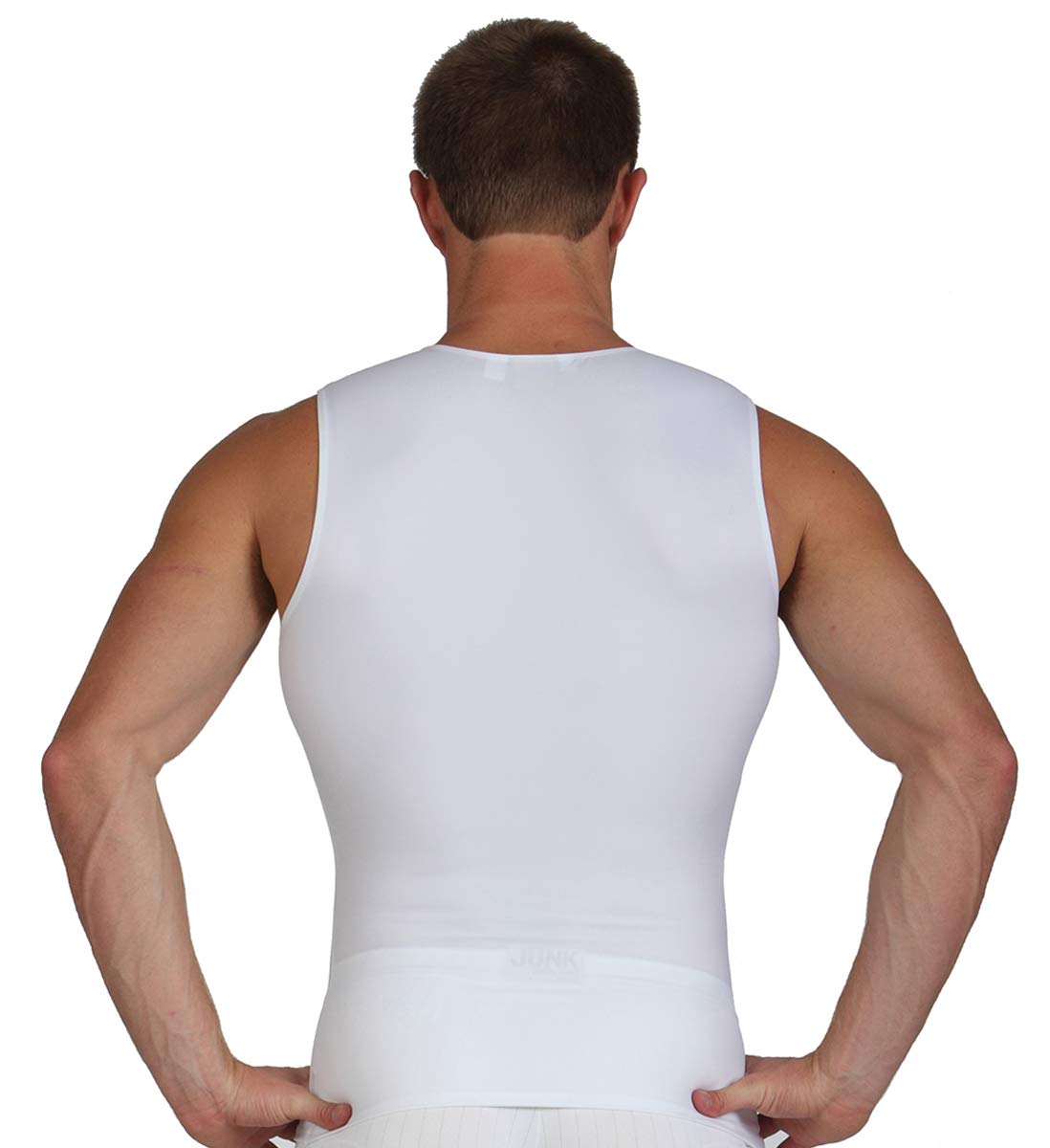 Insta Slim Men's Compression Shapewear - USA Made Sleeveless Crew-Neck Body Shaper with Tummy Control for Weight Loss & Slimming - Perfect for Gym, Workouts & Everyday Wear