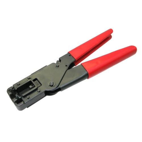 Premium Coaxial Cable Compression Tool Kit - RG6 RG59 F Connector Crimper for Cable TV & Internet Installation - Perfect for DIY Home Theater & Satellite Setup