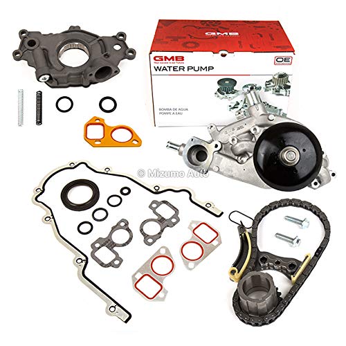 Mizumo Auto MA-9761303746 Timing Chain Kit with Cover, Oil Pump & Water Pump - Compatible with 2007-2014 Chevrolet GMC Cadillac 5.3L 6.0L 6.2L V8 Engines - Perfect for Engine Rebuild & Performance Upgrades