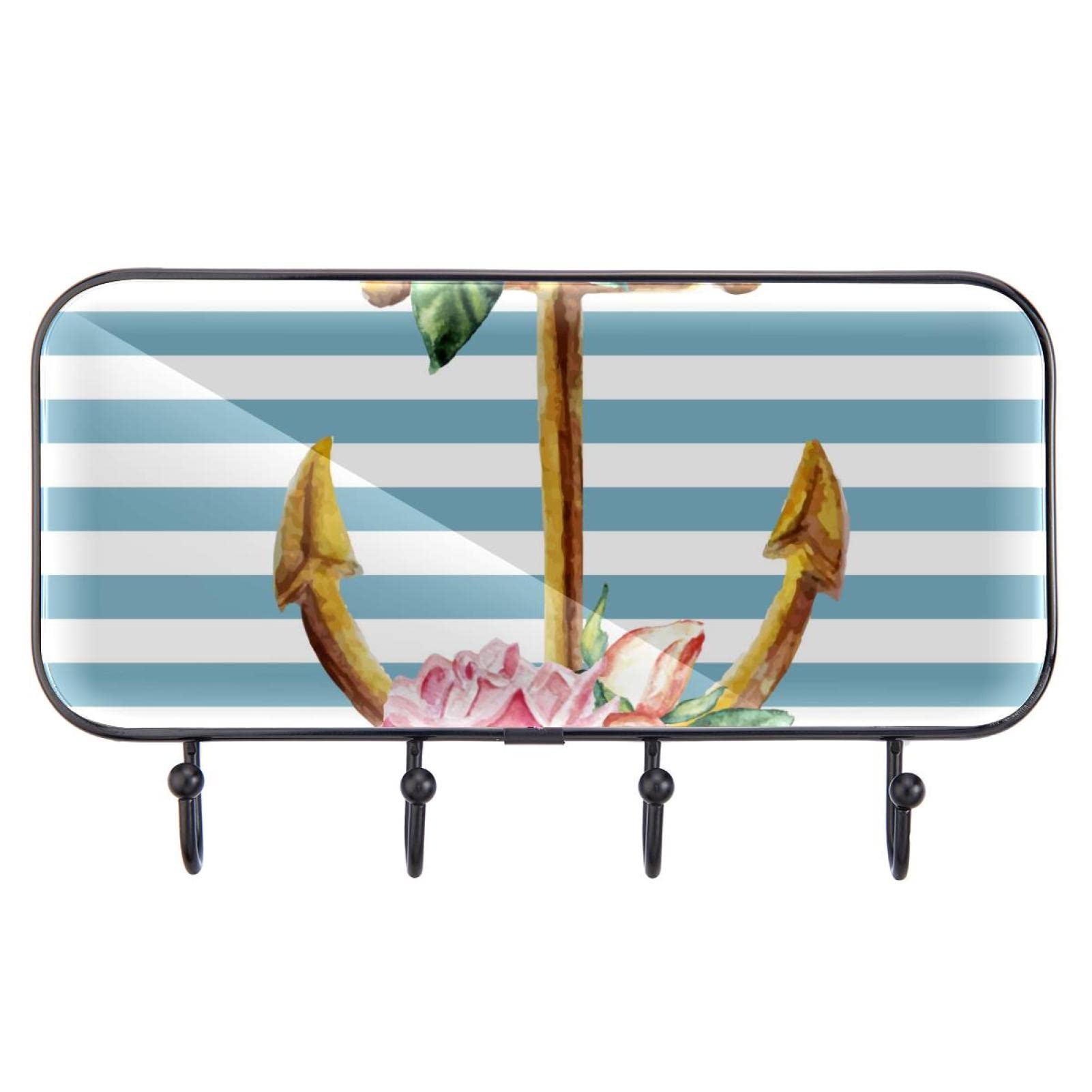 GIAPB Adhesive Wall Hooks - Heavy Duty Hanging Hooks for Home & Office - Perfect for Hanging Decor, Plants, Keys, and Towels - No Drill Installation