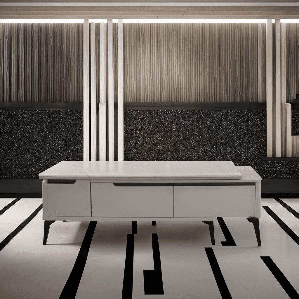 Modern Lucie Marble Extendable TV Stand Console - Adjustable Length for Living Room, Bedroom & Home Theater - Stylish Storage Entertainment Center with Marble Finish