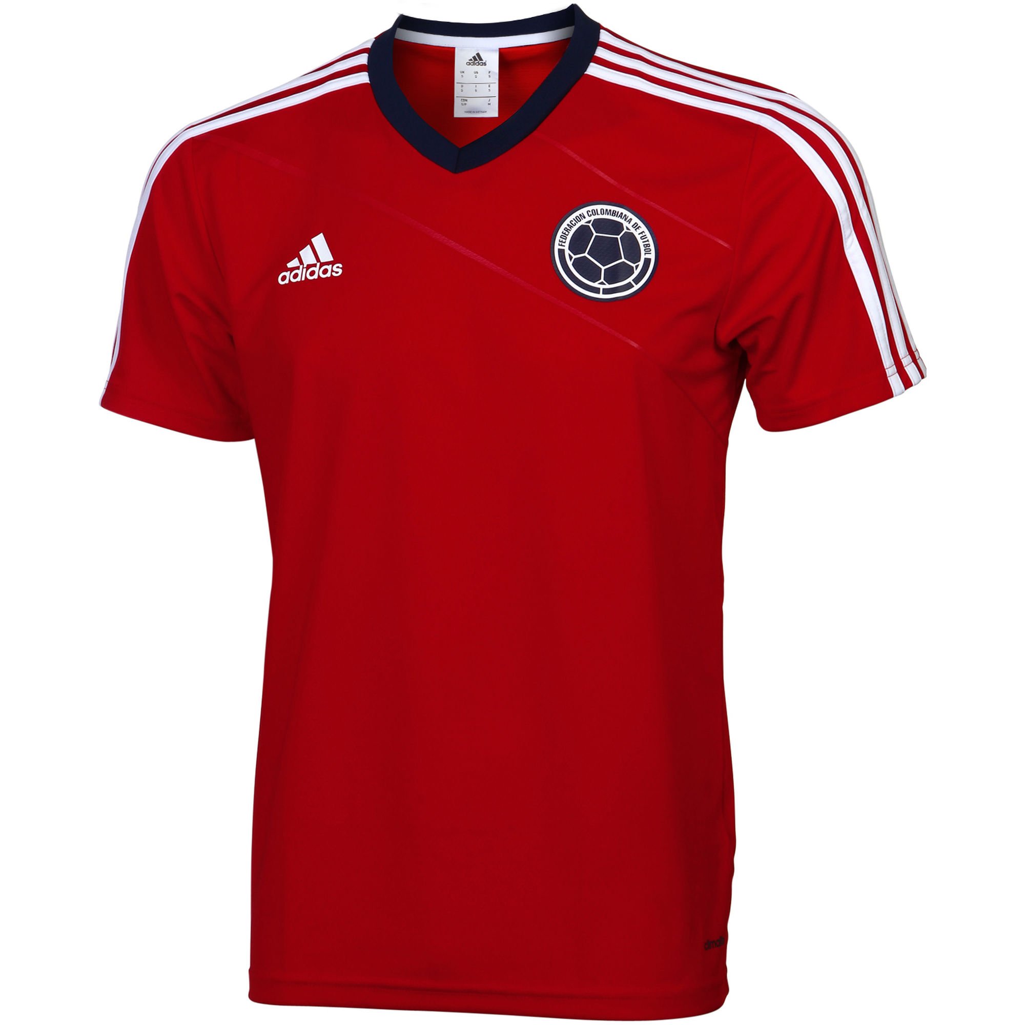 Adidas Colombia Away Jersey for Kids - University Red/Collegiate Navy - Youth Soccer Jersey Size 8 - Perfect for Games, Training & Fan Support
