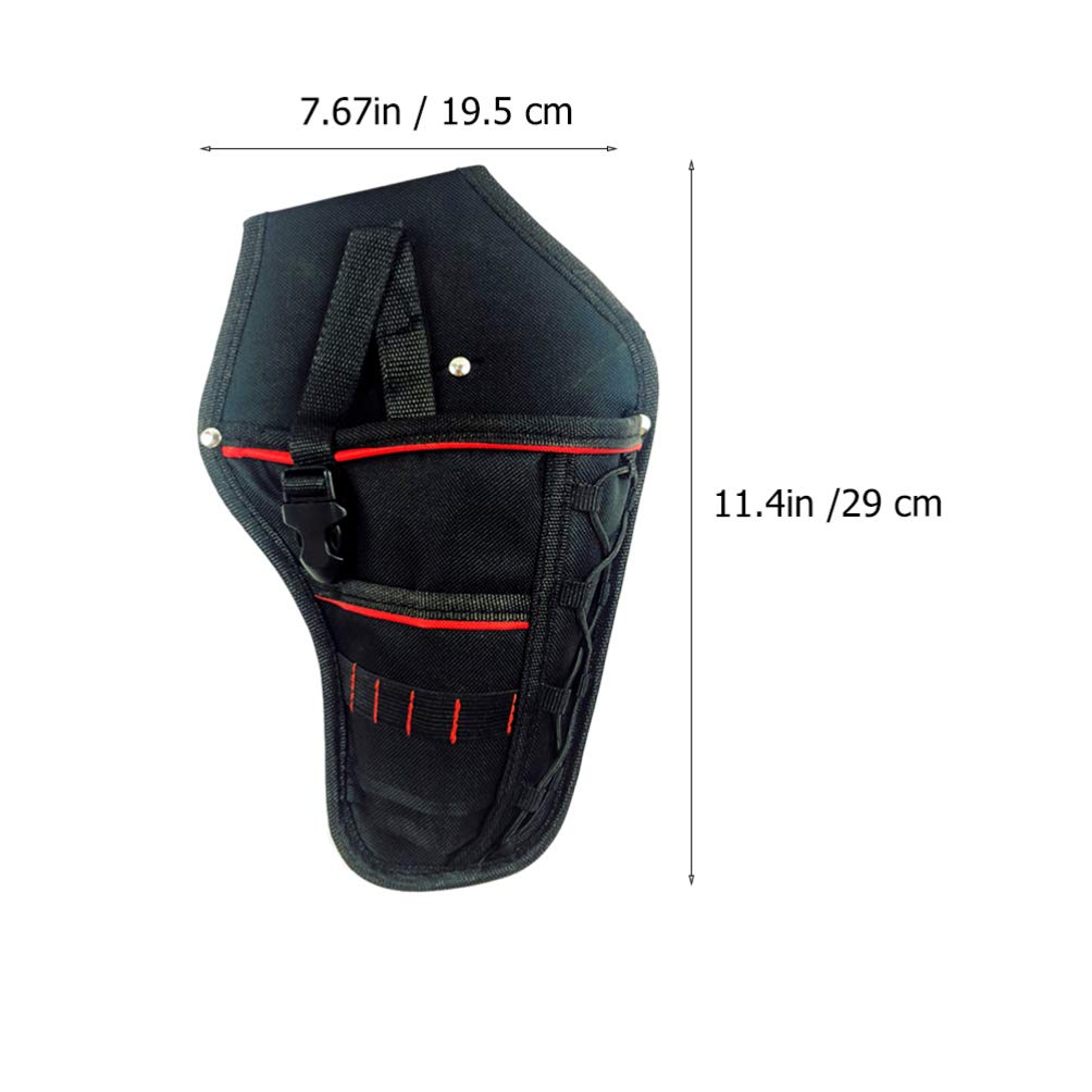 1pc Electric Drill Belt Bag - Portable Tool Pouch for Electric Wrench & Drill Accessories - Durable Waist Tool Carrier for Electricians & DIY Projects - Perfect for Construction, Home Repair & Workshop Use