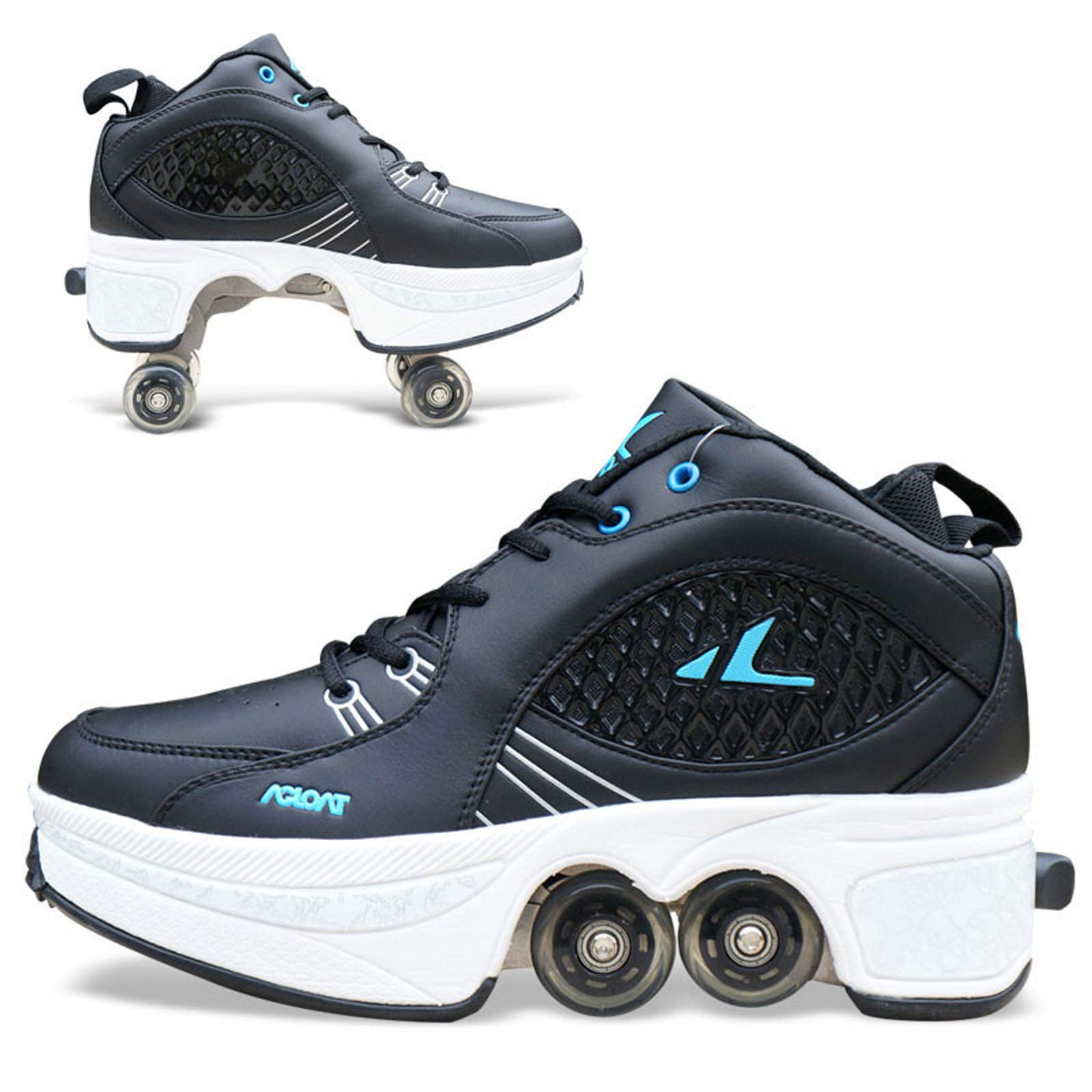 Women's Outdoor Roller Skates - Quad Wheels for Adults | Comfortable & Stylish Roller Shoes for Women | Perfect for Park Trails, Rink Skating & Fitness
