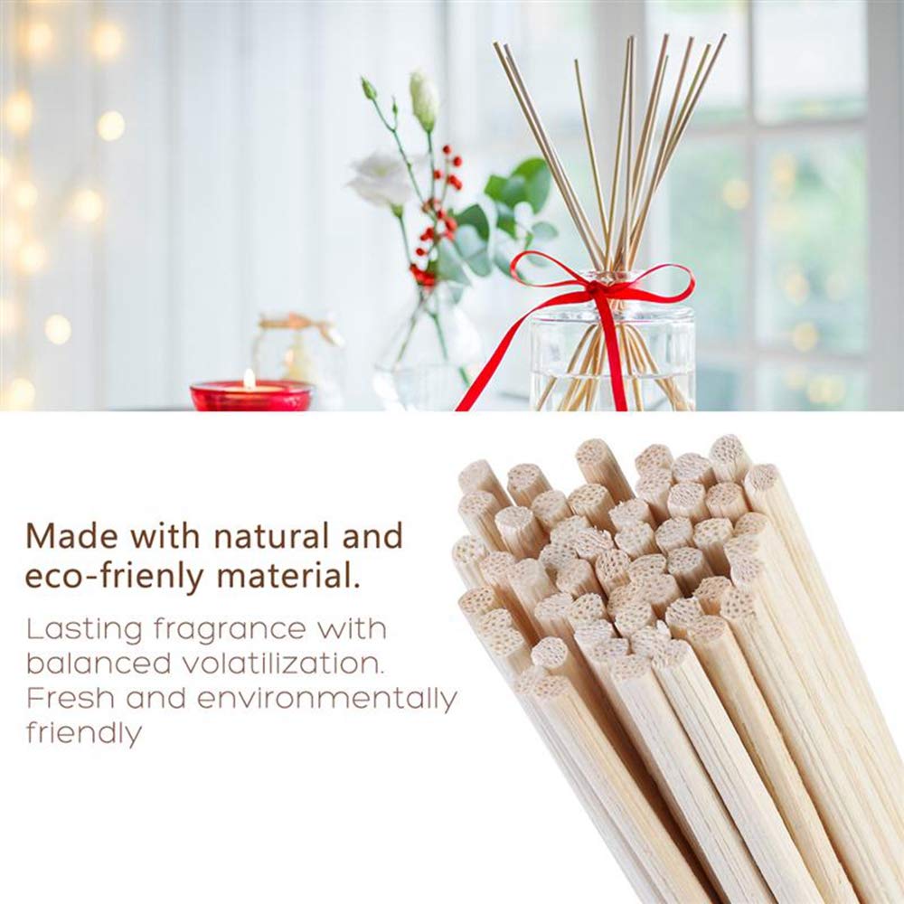 30PCS Natural Rattan Reed Sticks for Essential Oil Diffuser - Aromatherapy Home Decor, Bathroom Air Freshener Accessories - Perfect for Relaxation, Spa & Yoga Rooms
