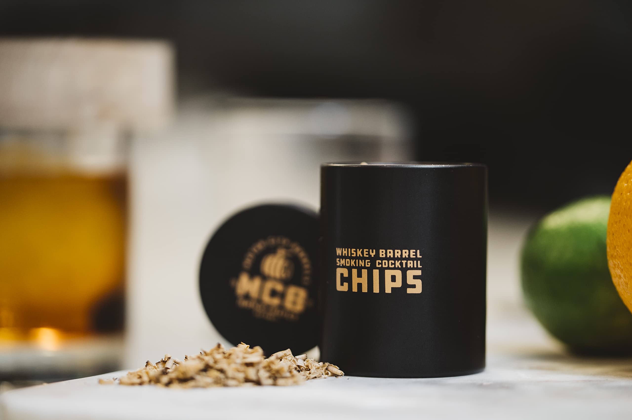 Premium Cocktail Smoker Kit with Torch & 6 Flavor Wood Chips (Vanilla, Apple Cinnamon, Lemon, Orange, Cherry, Banana Cream) - Infusion Series Smoking Set for Home Bars, Parties & Mixology Enthusiasts