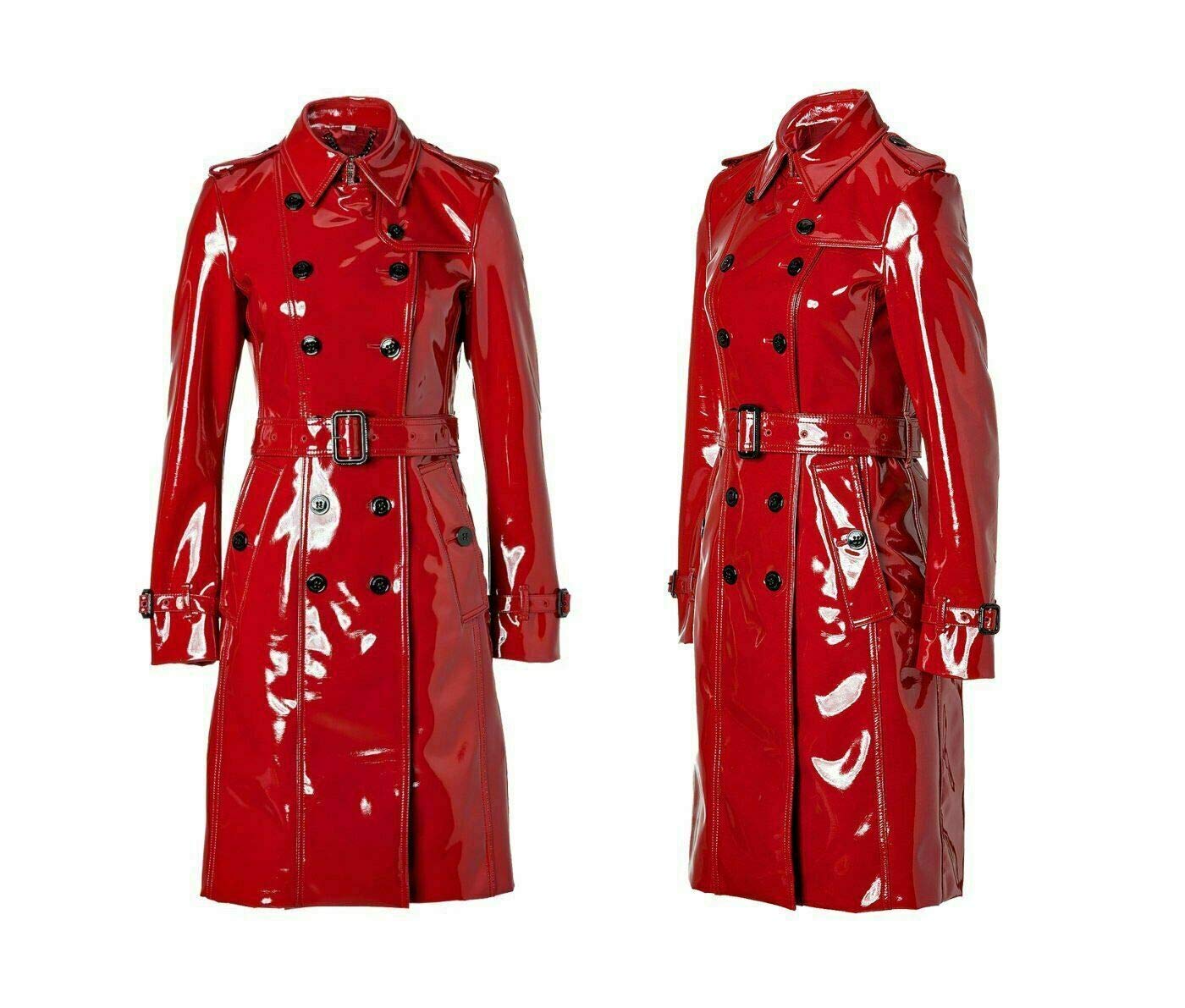 Premium Darkrock PVC Vinyl Women's Trench Coat - Waterproof, Stylish & Durable (Sizes S-5XL) | Perfect for Rainy Days, Fashion Outfits & Cosplay Costumes