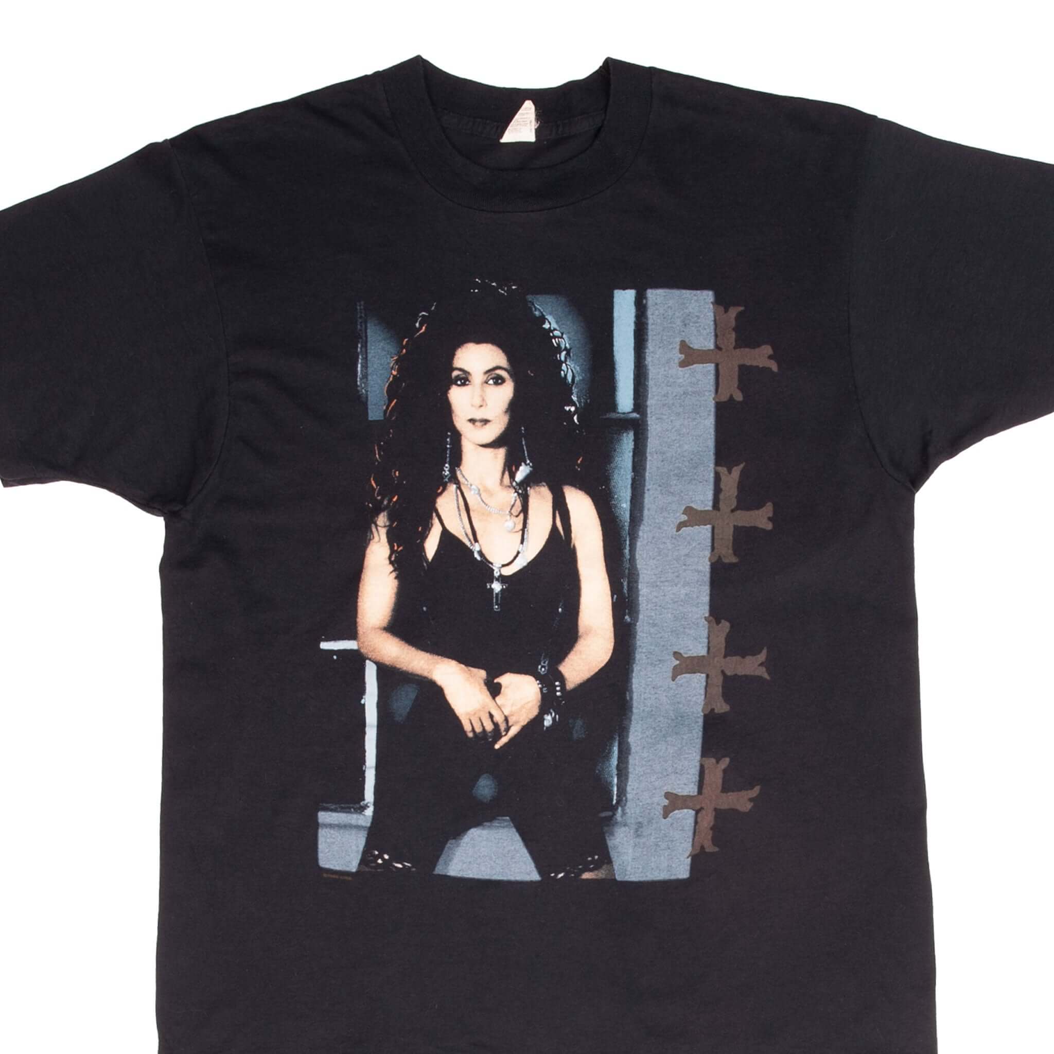 Vintage Cher Heart of Stone Tour 1990 Vintage Band Tee Shirt - Medium Size - Retro 90s Music Concert T-Shirt for Fans & Collectors - Perfect for Concerts, Parties & Casual Wear