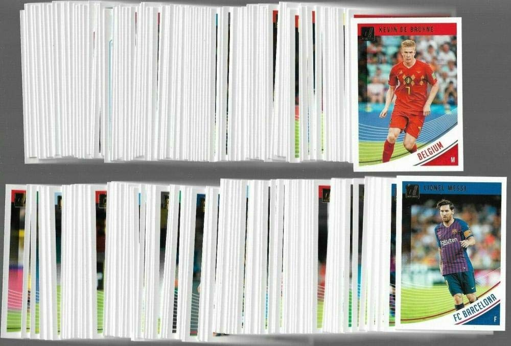 2018-19 Panini Donruss Complete Soccer Trading Cards Set - 175 Base Cards NM-MT Condition (No Rated Rookies) - Featuring Messi, Ronaldo, Mbappe, Suarez & Neymar Jr - Perfect for Soccer Collectors, Fantasy Sports Fans & Gift Giving