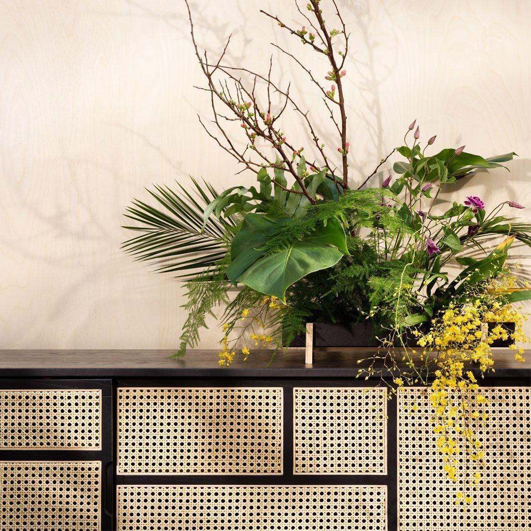 Modern Air Sideboard with Storage - Low Profile Design for Small Spaces | Perfect for Living Room, Bedroom, or Entryway Organization