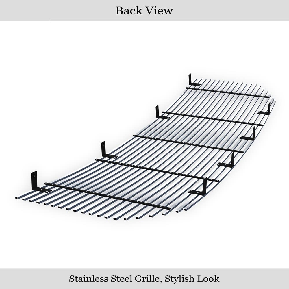 APS Premium Stainless Steel SS Chrome Billet Grille Insert for GMC Sierra 1500 2016-2018 Models - Upper Main Grille N19-A26368G | Durable & Stylish Upgrade for Truck Front End Protection & Custom Look