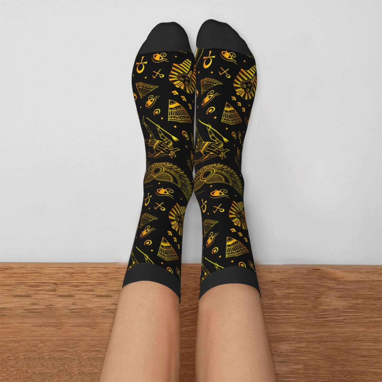 Bassyil Novelty Crew Socks - Fun Crazy Dress Socks for Women & Men - Comfortable Casual Socks for Work, Party, and Everyday Wear