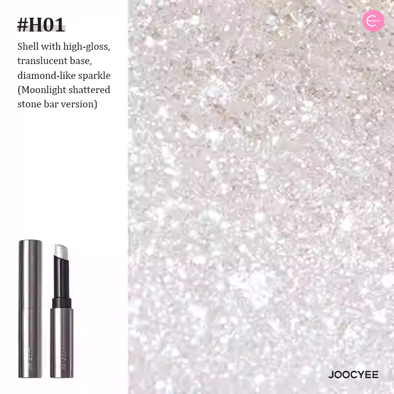 Joocyee Diamond Jelly Highlighter Stick - Glow Makeup for Face & Body - Perfect for Parties, Photos & Everyday Glam