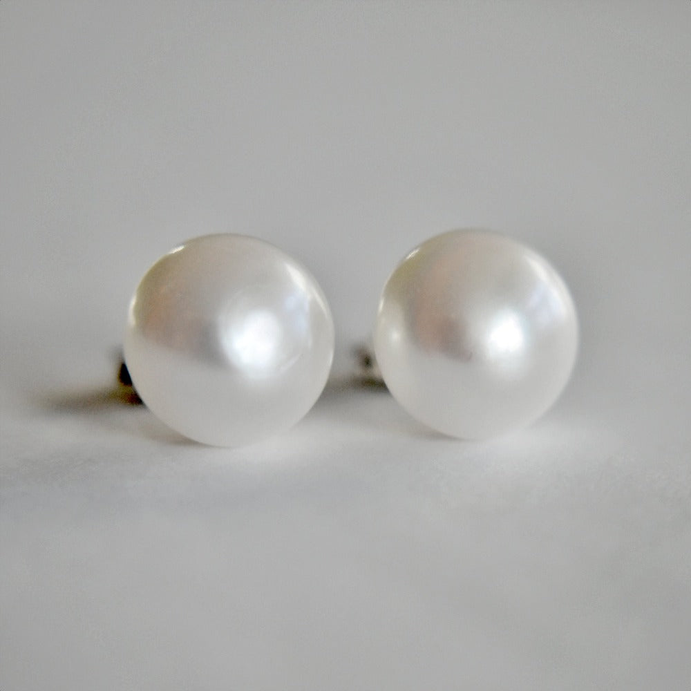 Freshwater Button Pearls - Natural White Cultured Pearls for Jewelry Making, DIY Crafts & Fashion Accessories | Perfect for Necklaces, Earrings & Bracelets