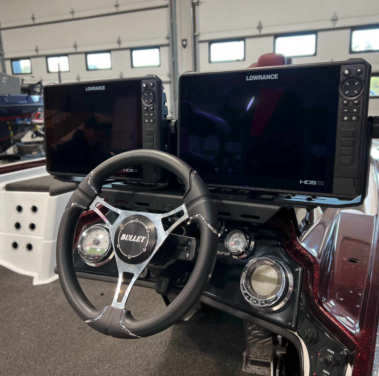 H.O.E. Dual Console Mount System for Bullet XRS/XD/XRD/SDC/SS/SST - Perfect for Marine & Off-Road Vehicle Navigation & Electronics Installation