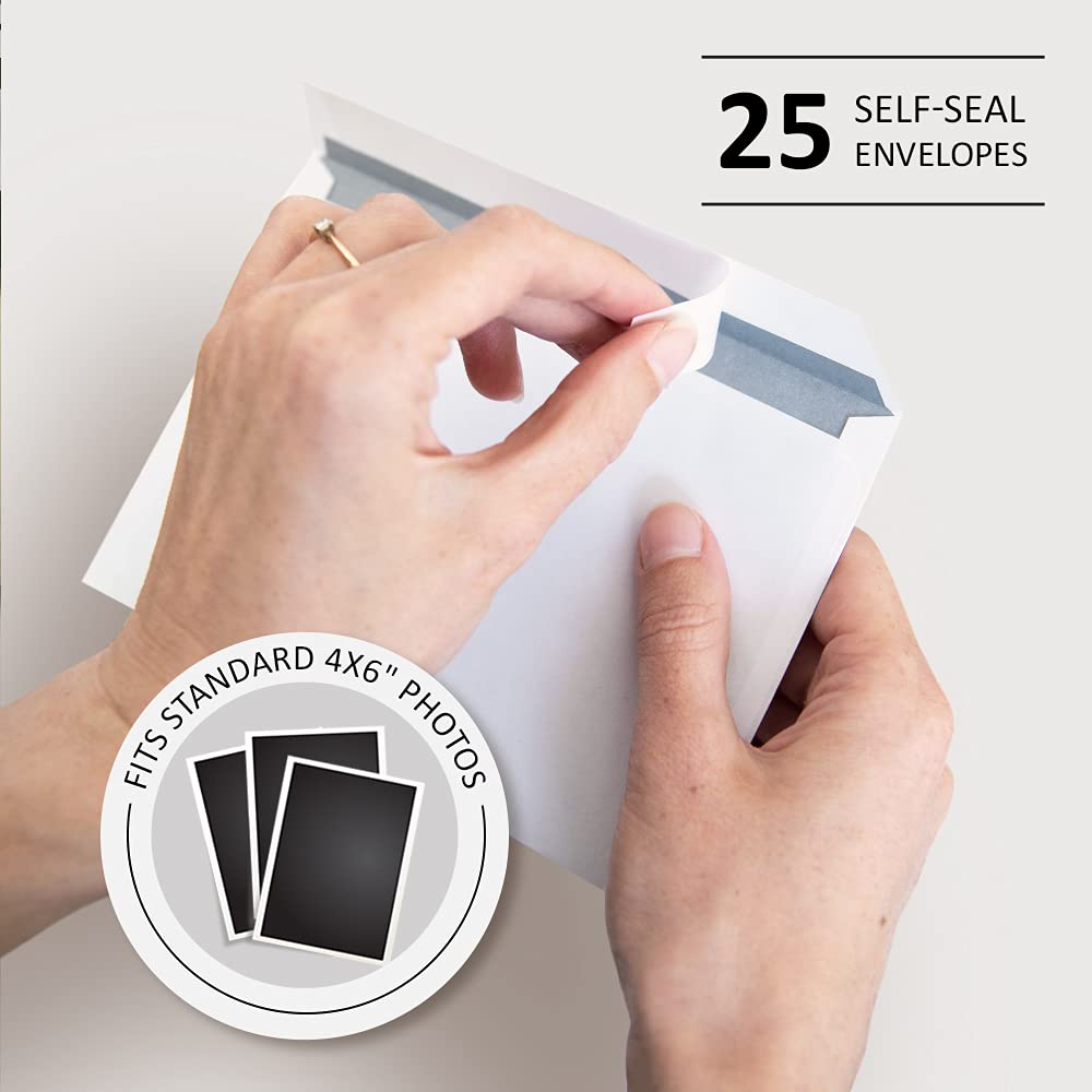25 Elegant Thank You Cards with Envelopes - Bulk Pre-Scored Note Cards for Weddings, Gifts, Business & Personal Appreciation - Perfect for Customers, Colleagues & Special Occasions