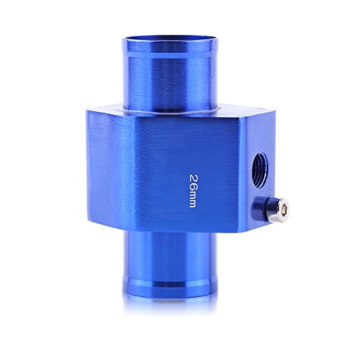 Universal 26MM Metal Car Water Temperature Joint Pipe Hose - High-Quality Radiator Hose Adapter with Temperature Sensor Gauge for Accurate Engine Cooling - Perfect for Automotive Repair, Performance Upgrades & DIY Car Maintenance