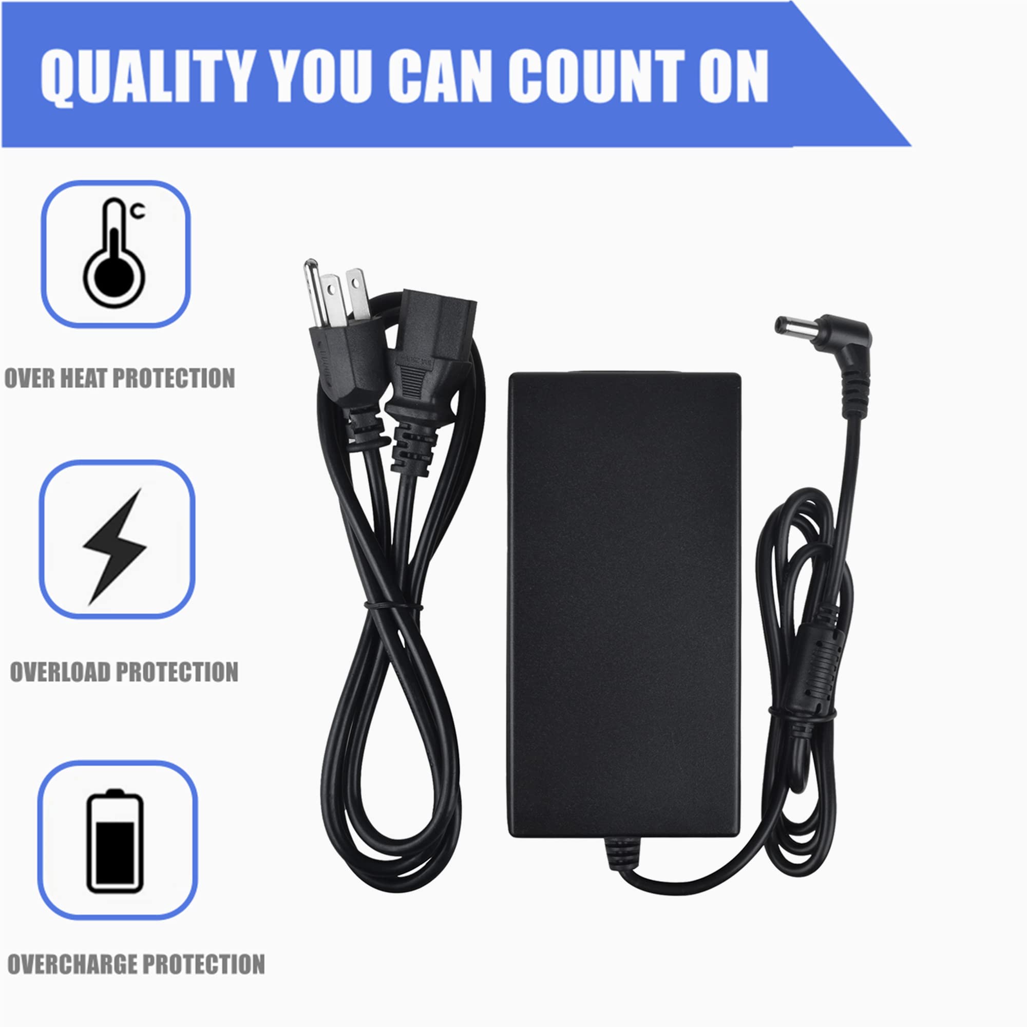 Original AC Adapter Replacement for Fargo DTC1000 ID Card Thermal Printer #47000 Power Supply Charger - Compatible with Fargo DTC1000 Printer, Office & ID Card Printing Use