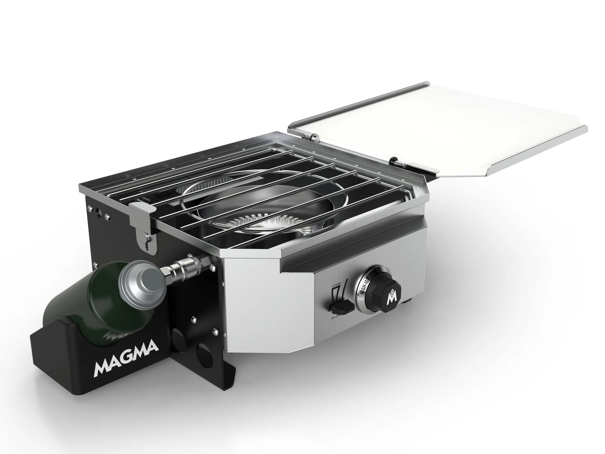 Portable Single Burner Magma Cooktop - Compact & Lightweight Gas Stove for Camping, Boating, RV & Outdoor Cooking