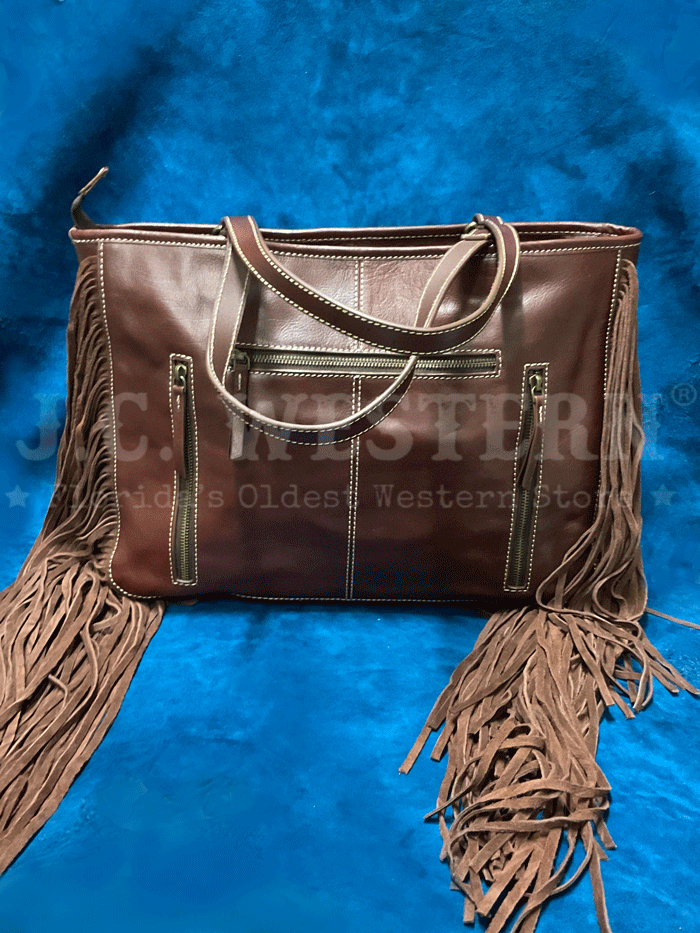 Ariat A770009302 Women's Victoria Collection Leather Tote Bag in Brown - Perfect for Work, Travel & Everyday Use