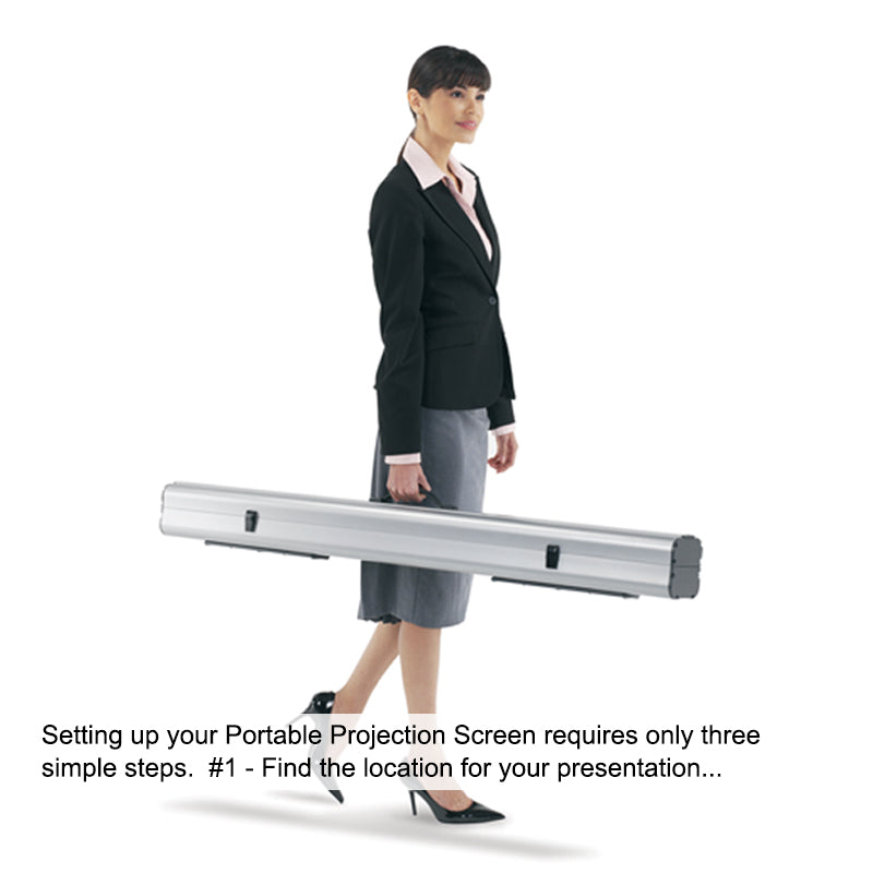 Portable Instant Projection Screen - Foldable & Lightweight for Outdoor Movies, Home Theater, and Presentations | Easy Setup for Camping, Backyard, and Office Use