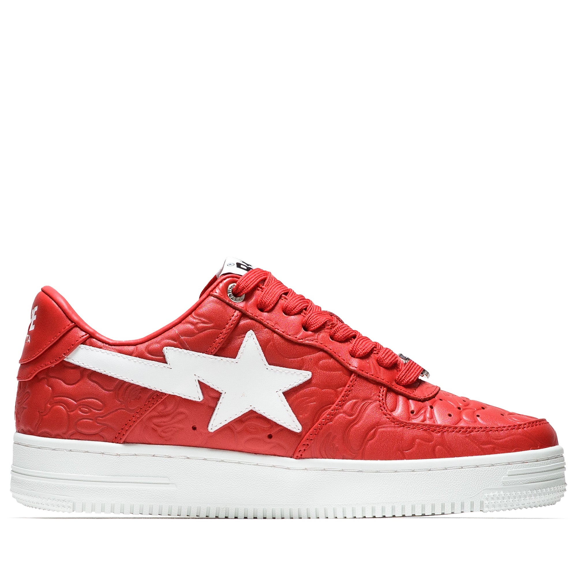 Bape Sta #3 M1 Sneakers - Red | A Bathing Ape Streetwear Shoes for Men | Casual Wear & Urban Fashion