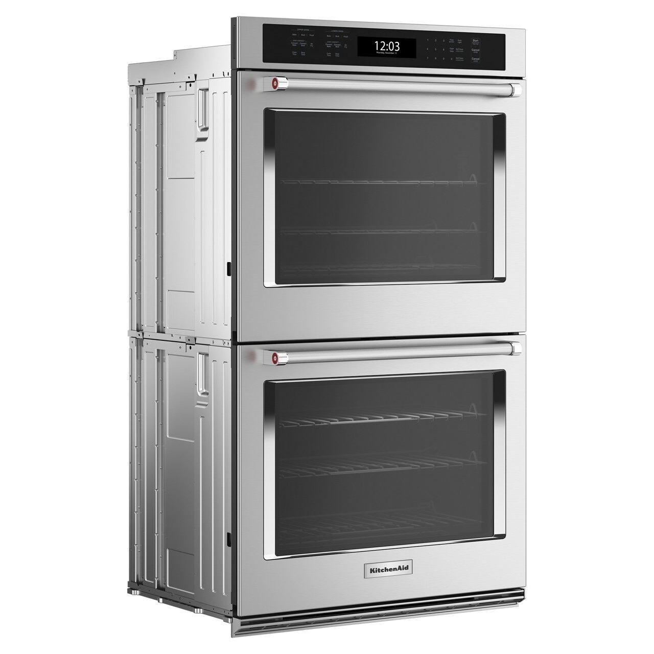KitchenAid 27-Inch Built-In French Door Refrigerator with Air Fryer | 8.6 cu. ft. Capacity | Stainless Steel (Model KOED527PSS) | Perfect for Modern Kitchens & Entertaining