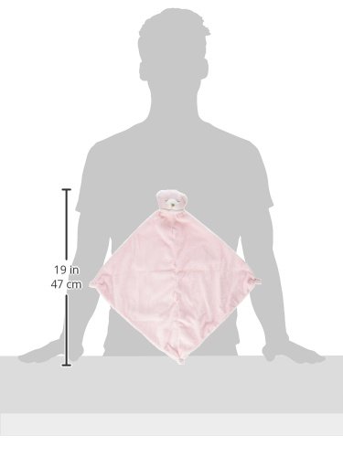 Angel Dear Pink Bear Blanket - Soft Plush Baby Security Blanket for Comfort & Sleep - Perfect for Nursery, Travel, and Cuddling