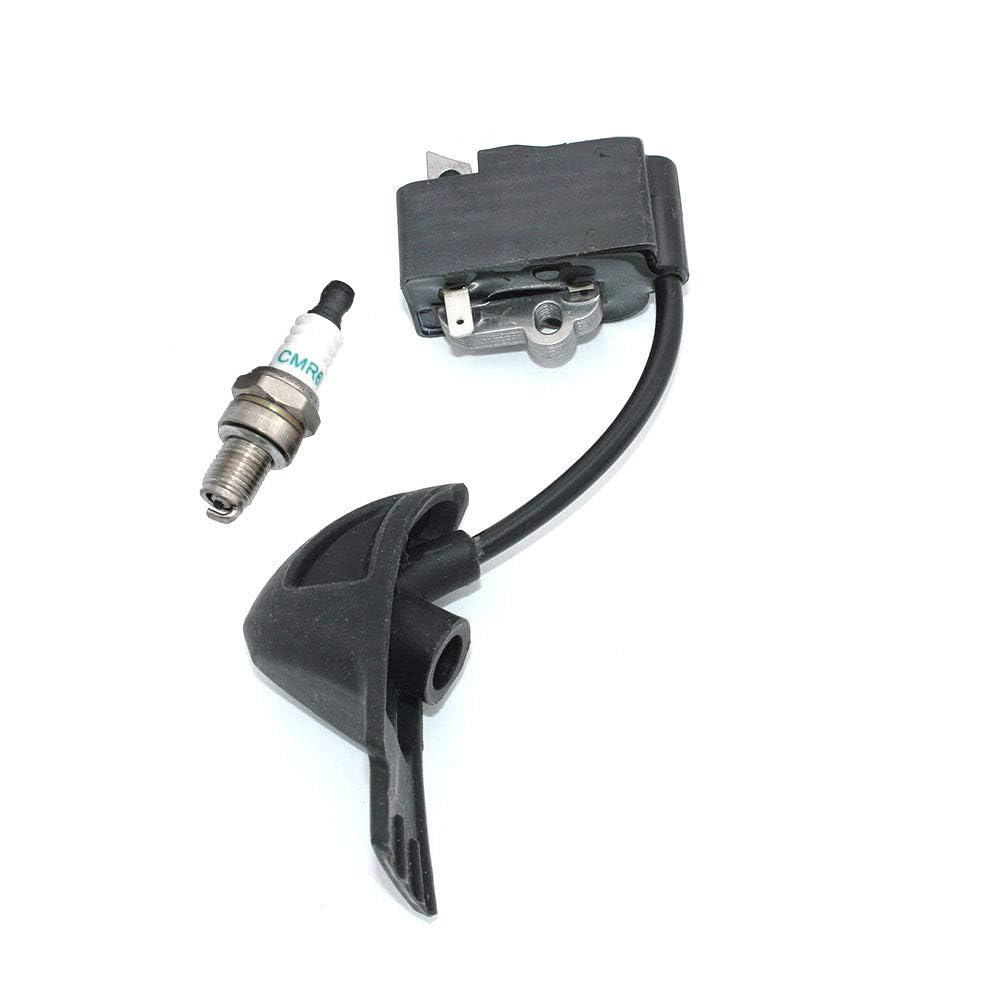 High Performance Ignition Coil Module with CMR6H Spark Plug for Stihl BG56 BG56C SH56 BG86 BG86C SH86 Leaf Blowers - Replacement Part #4241 400 1318 0000 400 7011 - Perfect for Lawn Maintenance & Yard Work