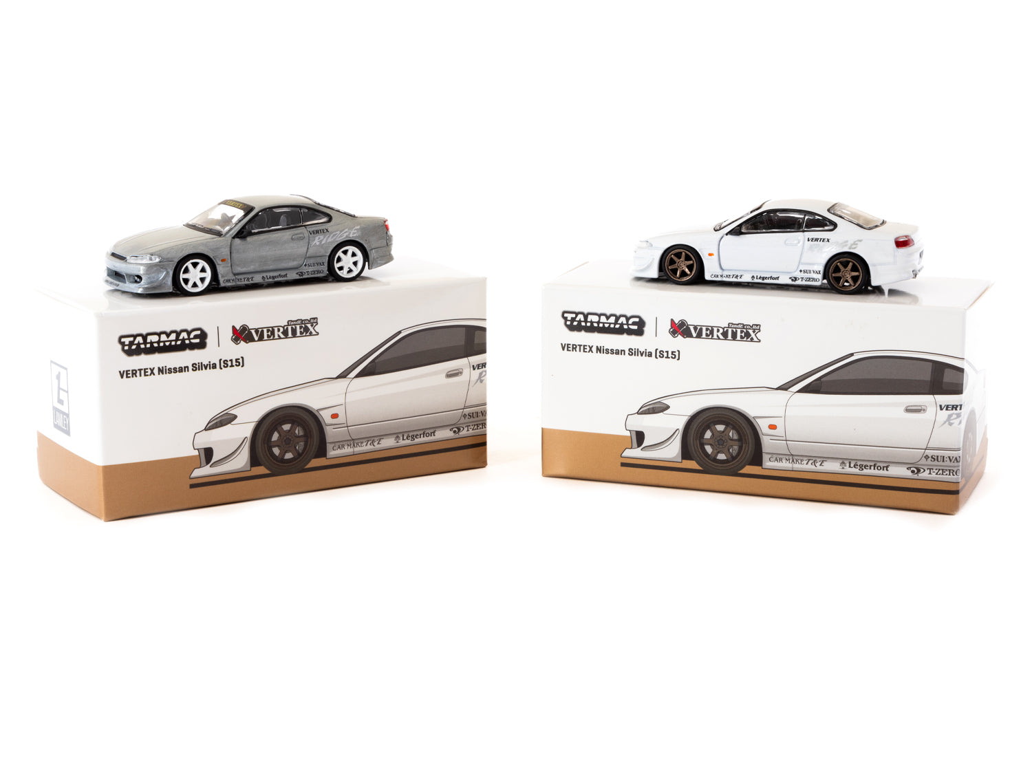 Tarmac Works 1/64 Scale Nissan Silvia S15 White Metallic Diecast Model Car - Lamley Special Edition - Collectible Toy for Car Enthusiasts & Display - Perfect for Gifts, Home Decor, and Model Car Collections